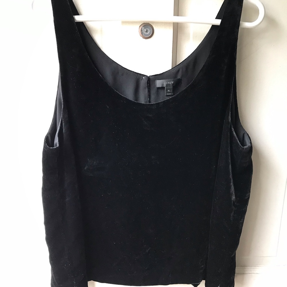 Black Velvet J. Crew Top size XL